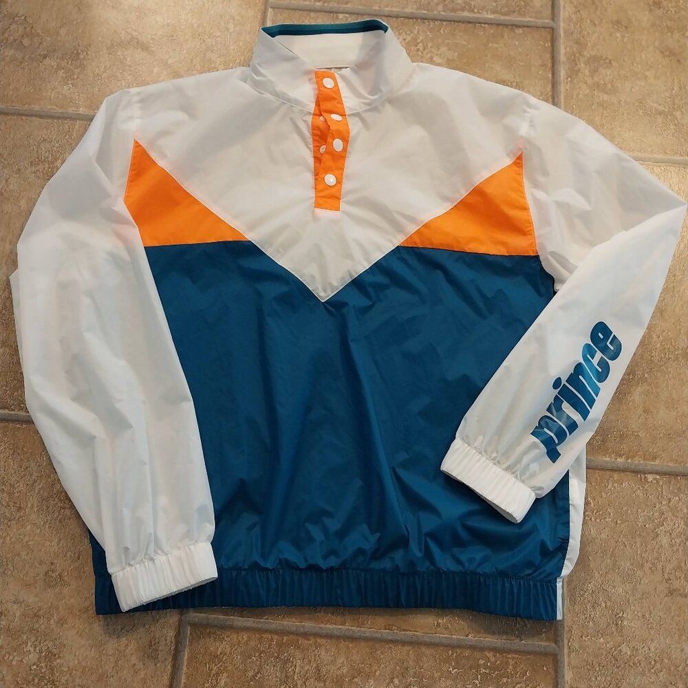 Share Prince Tennis Blue And Orange Windbreaker Unisex EUC Size M